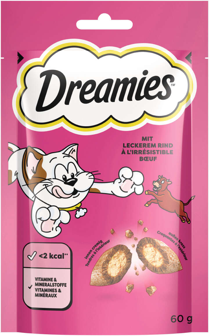 Dreamies Katzenleckerli mit Rind